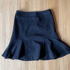 {WHBM} flounce hem skirt, fully lined